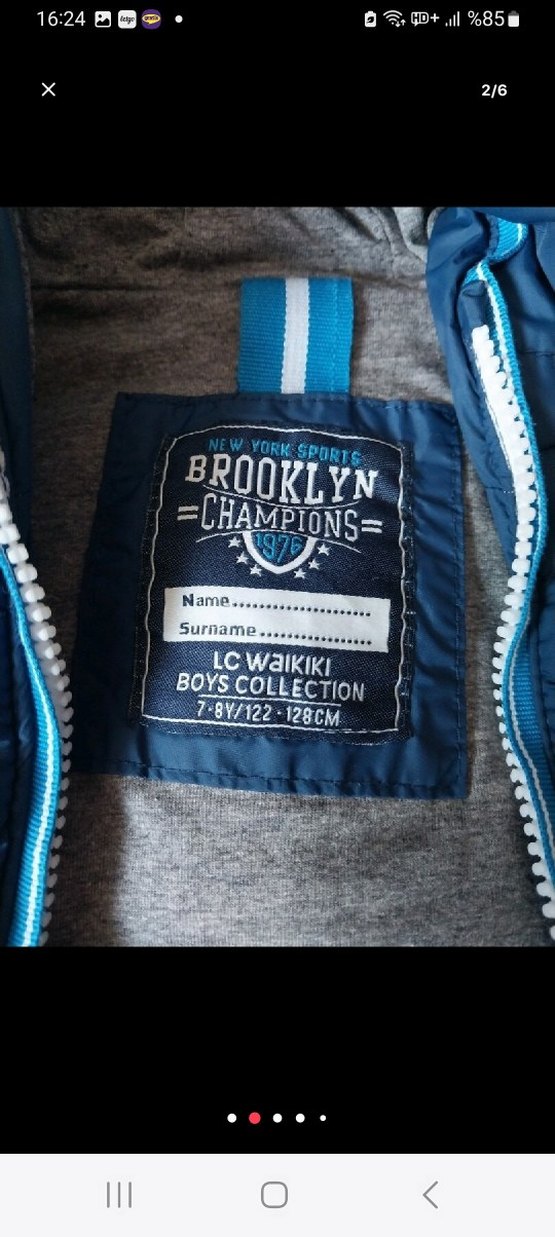 Mavi Fermuarlı Erkek Çocuk Şişme Yelek 7_8 yaş - Görsel 2