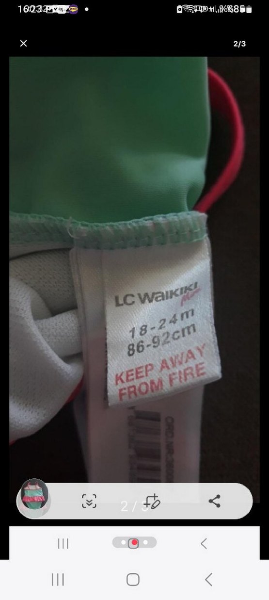 Kız Çocuk Pastel Renkli Mayo - Görsel 2