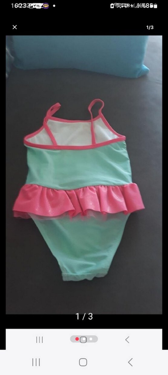 Kız Çocuk Pastel Renkli Mayo - Görsel 3