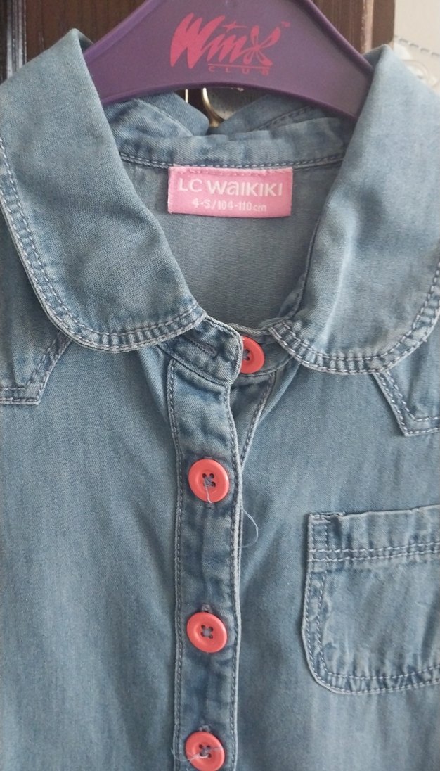 Lcw kız çocuk kot elbise 4_5 yaş - Görsel 3