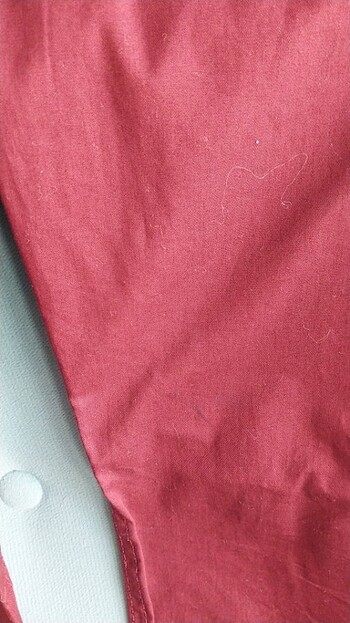 7_8 yaş bordo ince kanvars pantolon - Görsel 4