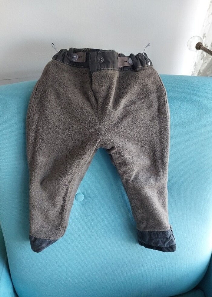 1 yaş içi polarlı pantolon füme rengi gibi - Görsel 5