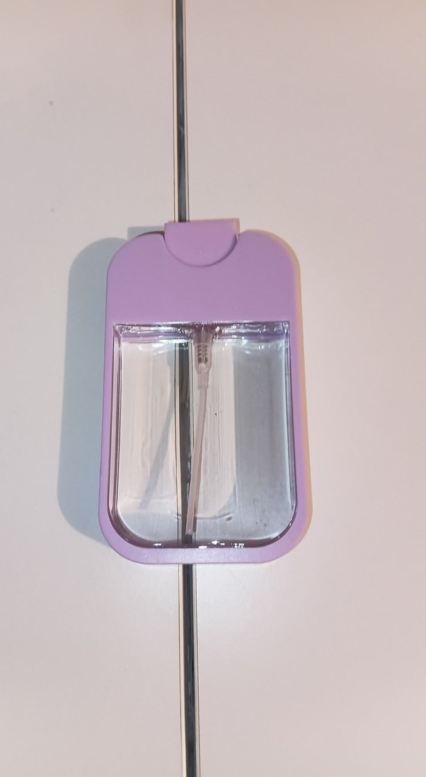 Mor pastel renkli dezenfektan kabı - Görsel 2