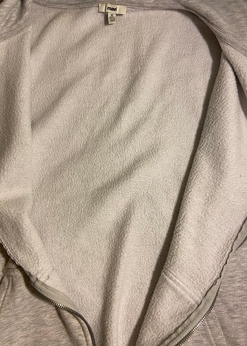 MAVİ Gri Renk Fermuarlı Kapüşonlu Kadın Sweatshirt - Görsel 2