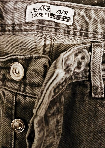 gri Siyah erkek Jean - Görsel 2