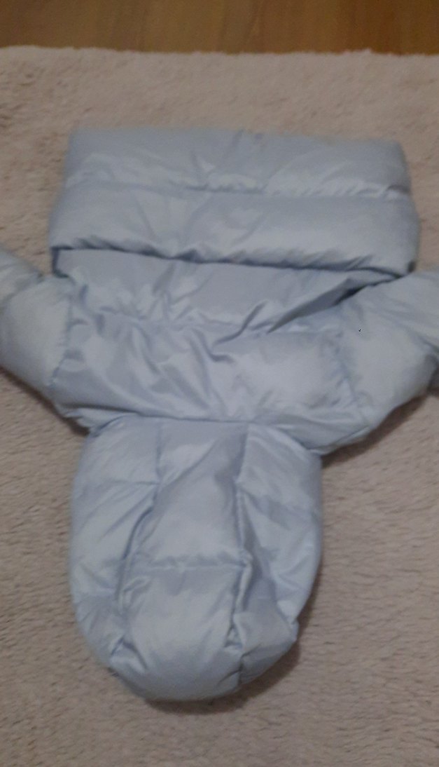 ZARA Erkek Çocuk çok açık mavi Kapüşonlu Mont marka 12/18 ay - Görsel 5