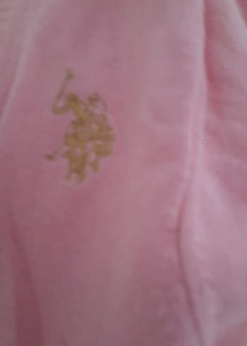 polo marka Kız Çocuk Pembe Kısa Kollu Triko Bolero - Görsel 3