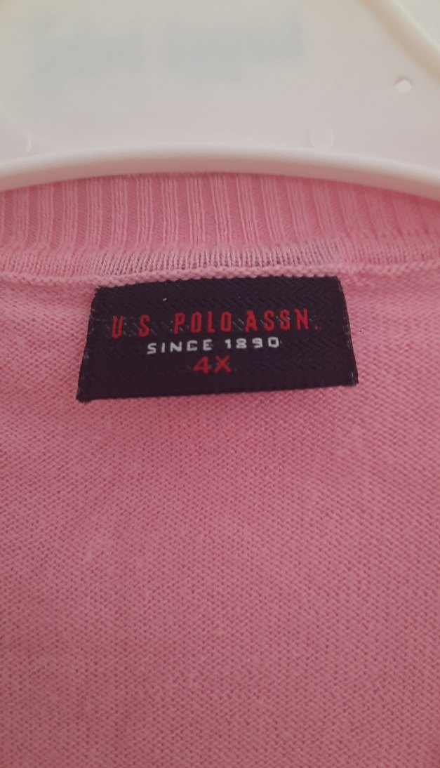 polo marka Kız Çocuk Pembe Kısa Kollu Triko Bolero - Görsel 2