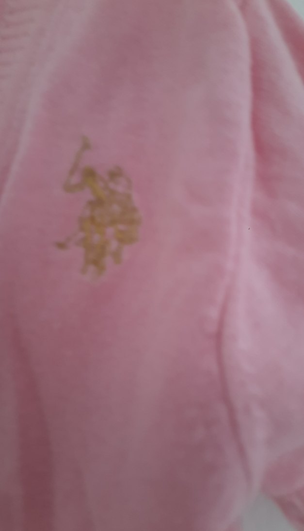 polo marka Kız Çocuk Pembe Kısa Kollu Triko Bolero - Görsel 3