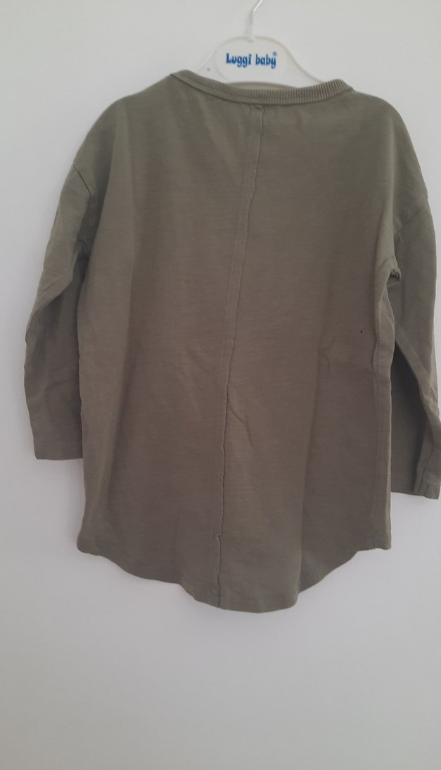 nex marka 2 adet kollu tşort Erkek Çocuk Keten Bej Uzun Kollu - Görsel 3