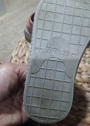 pembe cırt cırtlı kız çocuk ayakkabı kot kumaştan - Görsel 7