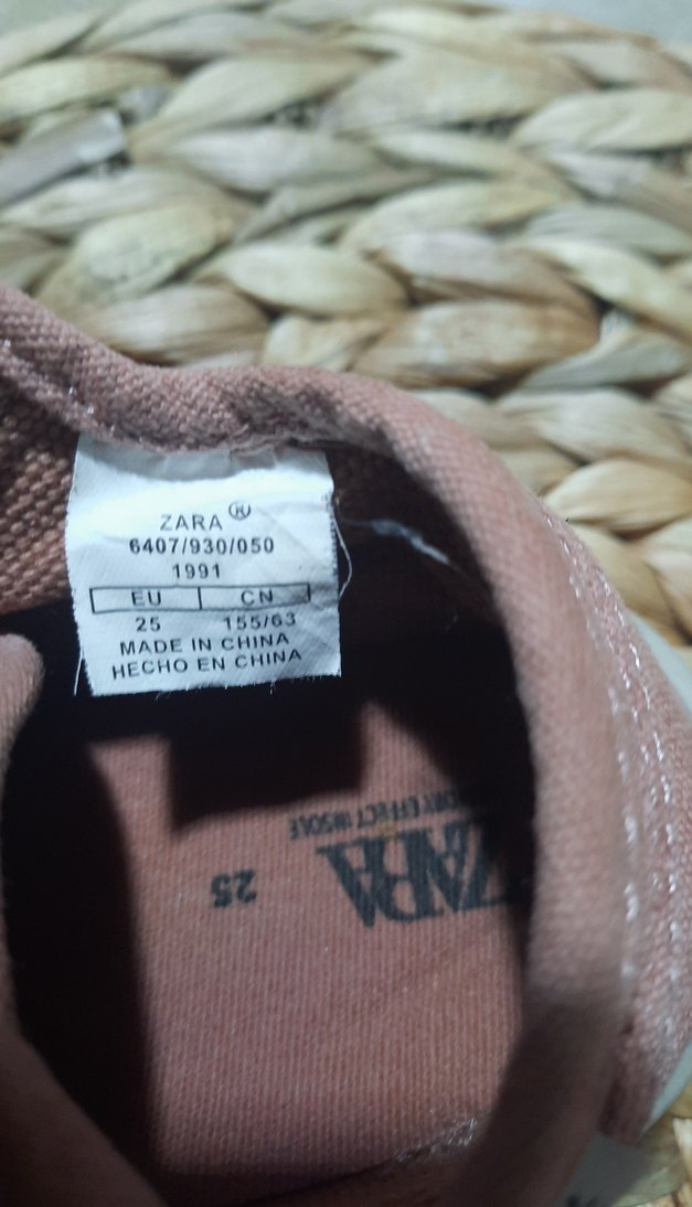 pembe cırt cırtlı kız çocuk ayakkabı kot kumaştan - Görsel 4