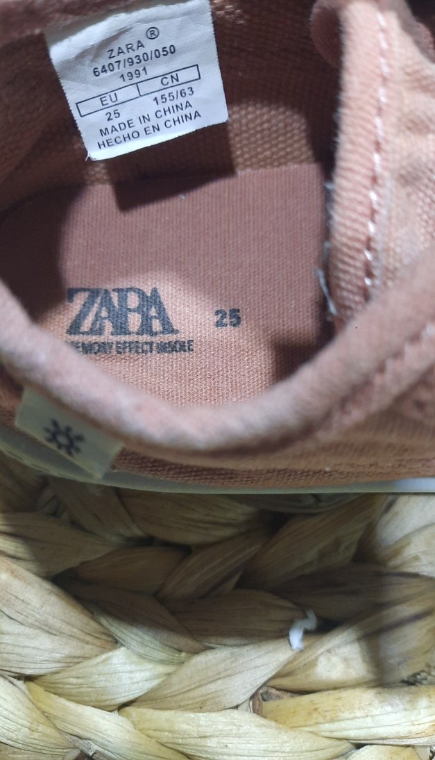 pembe cırt cırtlı kız çocuk ayakkabı kot kumaştan - Görsel 5