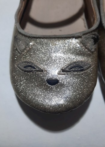 ZARA Tokalı Gri Leopar Desenli Kız Babet - Görsel 2