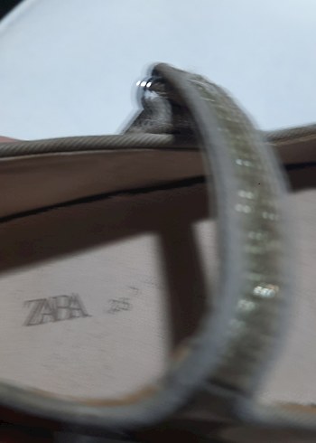 ZARA Tokalı Gri Leopar Desenli Kız Babet - Görsel 6