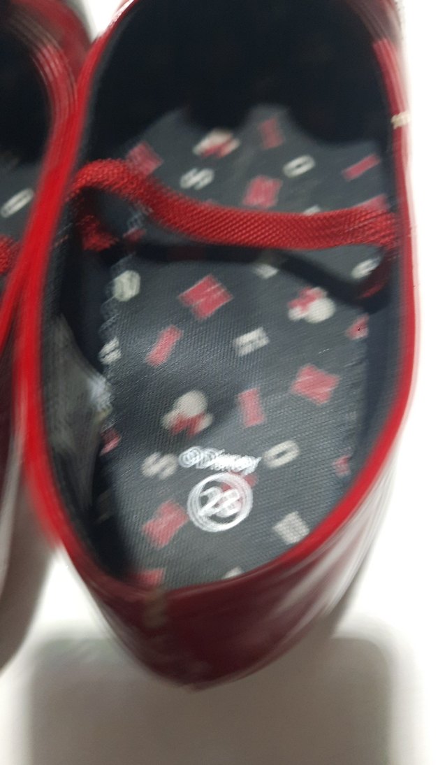 LCW  mini maus disney Kız Çocuk Kırmızı Lastik Tokalı Babet - Görsel 4