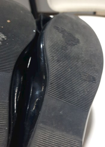 HM Siyah Fiyonk Detaylı Gotik Kadın Dolgu Topuklu Ayakkabı - Görsel 7