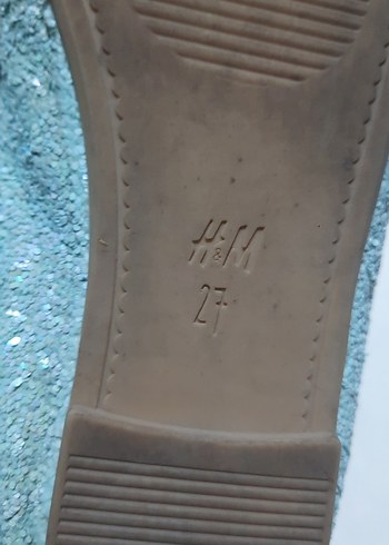 DİSNEY simli Parlak Mavi Kız Çocuk Babet Ayakkabı - Görsel 5