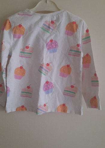 Kız Çocuk Baskılı Pamuklu Uzun Kollu Tişört - Görsel 6