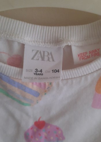 Kız Çocuk Baskılı Pamuklu Uzun Kollu Tişört - Görsel 2