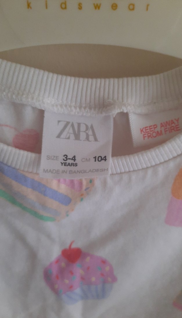 Kız Çocuk Baskılı Pamuklu Uzun Kollu Tişört - Görsel 2