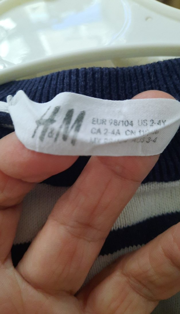 HM marka 2/4yaşÇizgili Erkek Çocuk Triko Kazak - Görsel 4