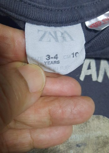 zara Gri Baskılı Erkek Çocuk Uzun Kollu Tişört  tane 60 2si 100t - Görsel 3