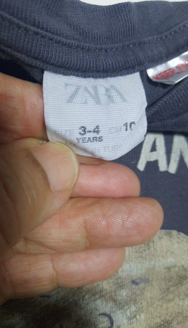 zara Gri Baskılı Erkek Çocuk Uzun Kollu Tişört  tane 60 2si 100t - Görsel 3