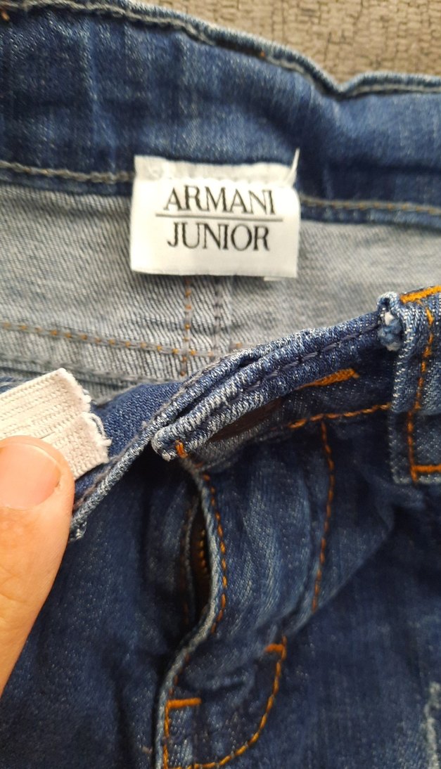 armani marka 5 yaş kız erkek Çocuk Kot Şort Rahat Kesim - Görsel 2