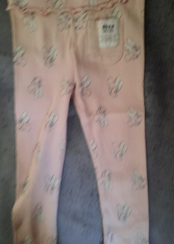 Zara ve lcw marka kız çocuk Kız Çocuk Pamuklu Baskılı Tayt Seti - Görsel 10