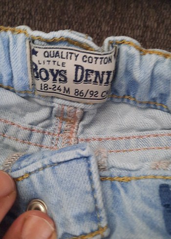 zara lcw hm marka Erkek Çok Renkli Denim ve kot Pamuklu Şortlar - Görsel 3