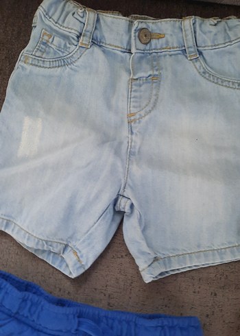 zara lcw hm marka Erkek Çok Renkli Denim ve kot Pamuklu Şortlar - Görsel 2