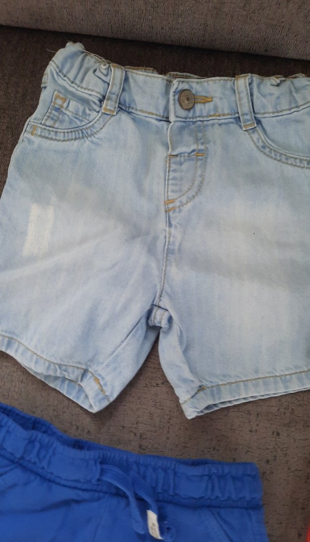 zara lcw hm marka Erkek Çok Renkli Denim ve kot Pamuklu Şortlar - Görsel 2