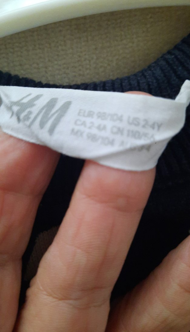 Erkek Çocuk Siyah şimşek Desenli Yün Kazak - Görsel 2