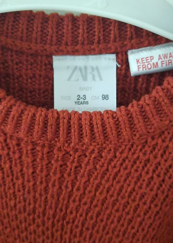 ZARA bordo 2/3yaşErkek Çocuk Örgü  deformesi yok - Görsel 2