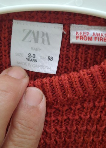 ZARA bordo 2/3yaşErkek Çocuk Örgü  deformesi yok - Görsel 7