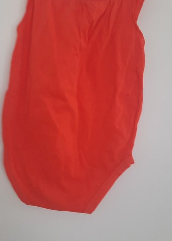 Carters marka 18 aylık Kolsuz Kırmızı Bebek Kız Body - Görsel 5