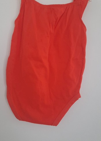 Carters marka 18 aylık Kolsuz Kırmızı Bebek Kız Body - Görsel 6