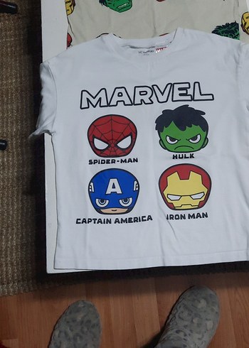 4 adet lcw marka Erkek Çocuk Marvel ve Dinozor Baskılı Tişörtler - Görsel 2