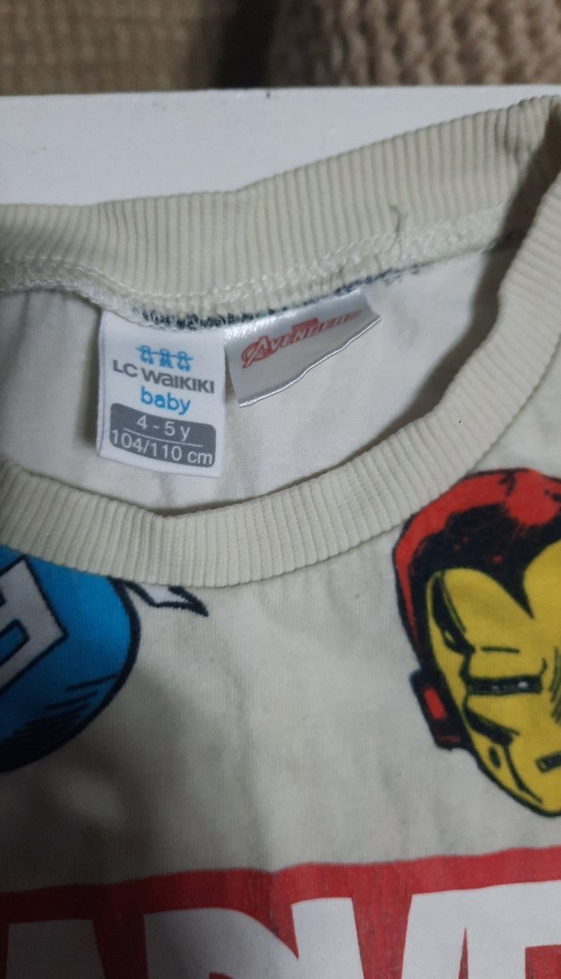 4 adet lcw marka Erkek Çocuk Marvel ve Dinozor Baskılı Tişörtler - Görsel 5