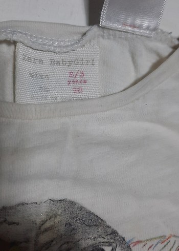 4adet zara Kız Çocuk Uzun Kollu Pamuklu Tişört tane 65tl - Görsel 8