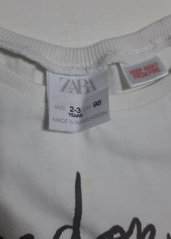4adet zara Kız Çocuk Uzun Kollu Pamuklu Tişört tane 65tl - Görsel 11