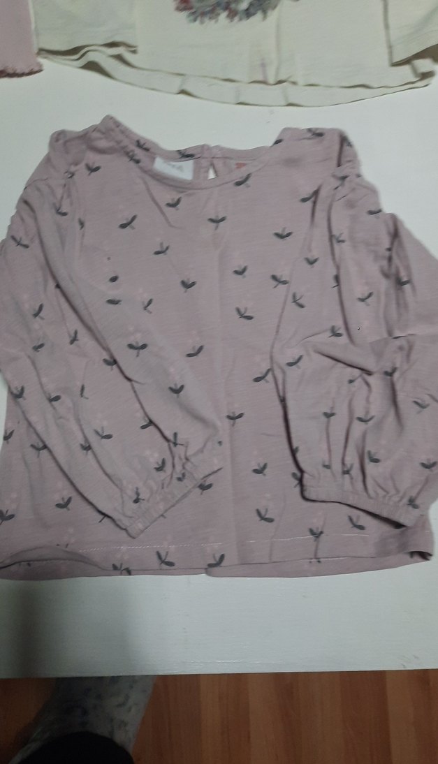 4adet zara Kız Çocuk Uzun Kollu Pamuklu Tişört tane 65tl - Görsel 2