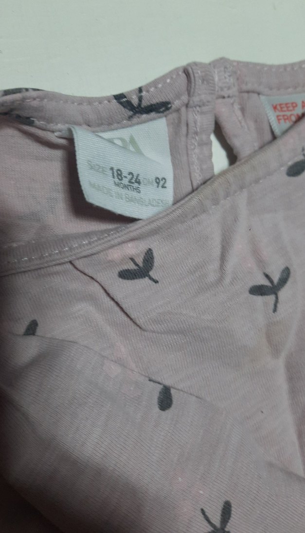 4adet zara Kız Çocuk Uzun Kollu Pamuklu Tişört tane 65tl - Görsel 4