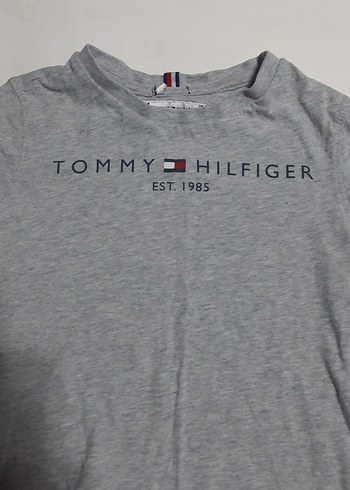 4yaş Gri Kısa Kollu Tommy Hilfiger Erkek Tişört - Görsel 2