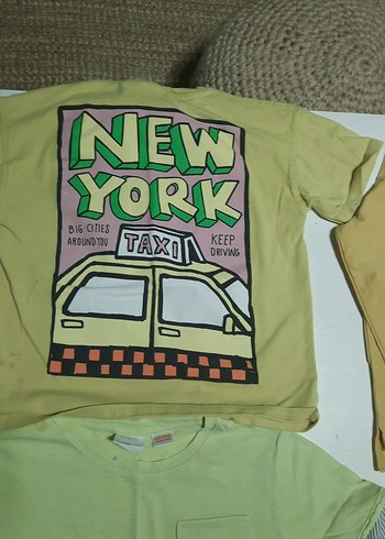 5 adet zara marka tşortlar tek 55 tlSarı Uzun Kollu Erkek Tişört - Görsel 11