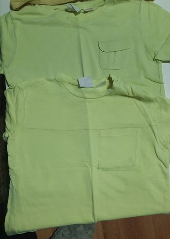 5 adet zara marka tşortlar tek 55 tlSarı Uzun Kollu Erkek Tişört - Görsel 12