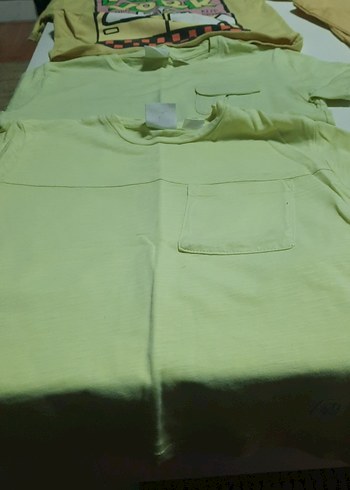 5 adet zara marka tşortlar tek 55 tlSarı Uzun Kollu Erkek Tişört - Görsel 15