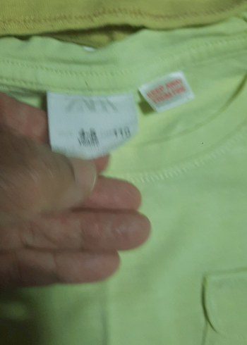 5 adet zara marka tşortlar tek 55 tlSarı Uzun Kollu Erkek Tişört - Görsel 14