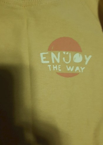 5 adet zara marka tşortlar tek 55 tlSarı Uzun Kollu Erkek Tişört - Görsel 3